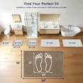 thumbnail image 4 of Subrtex Chenille Bathroom Rugs, Extra Soft and Non Slip Bath Mats, Thick Rubber Backing Washable Shower Rugs & Home Decor Accessories(Taupe Brown,16"*24"), 4 of 8