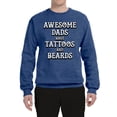 thumbnail image 2 of Wild Bobby, Awesome Dads Tattoos and Beards, Father's Day, Unisex Crewneck Graphic Sweatshirt, Vintage Heather Blue, XX-Large, 2 of 3