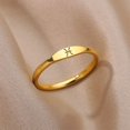 thumbnail image 2 of Anillo de signo del zodiaco de acero inoxidable para mujer, anillos pequeños de constelación de moda, joyería de boda Vintage, regalo de Navidad, bisutería femenina, 2 of 4