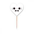 thumbnail image 1 of Lovely Face Figure Baymax Toothpick Flags Heart Lable Cupcake Picks, 1 of 3