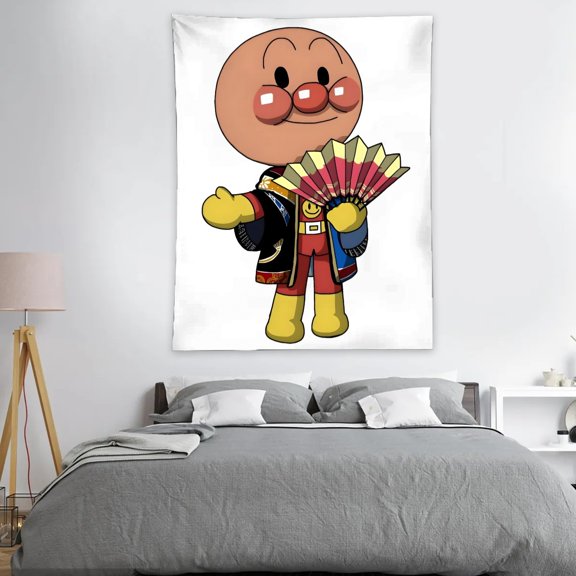 Anpanman Tapestry 40 x 60 Inches With Vivid Colors Realistic Details Easy To Hang And Alean Adding Artistic Charm