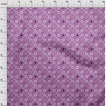 thumbnail image 4 of oneOone Cotton Cambric Purple Fabric Asian Suzani Sewing Material Print Fabric By The Yard 42 Inch Wide, 4 of 5