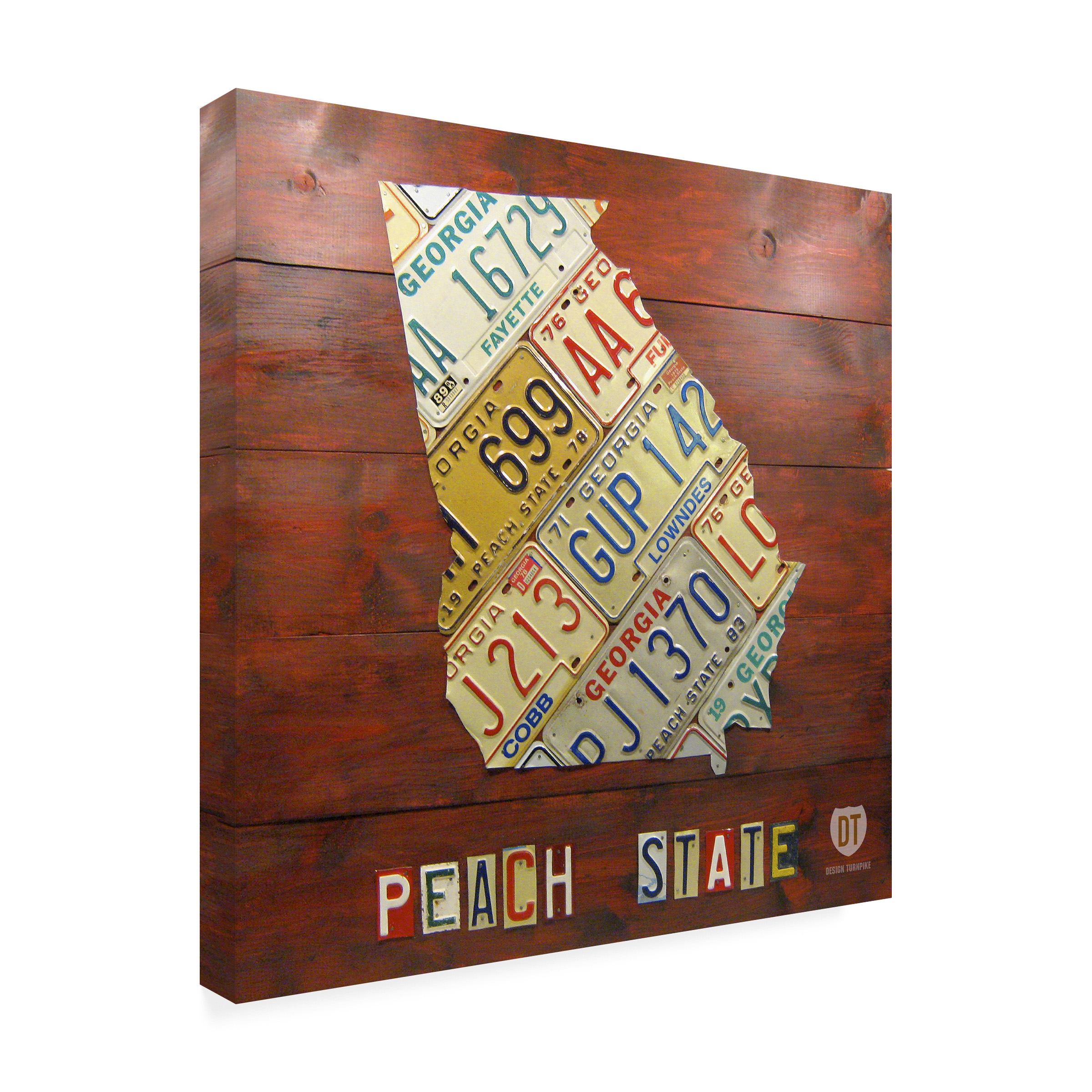 Trademark Fine Art 'Georgia Map' Canvas Art by Design Turnpike