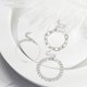 thumbnail image 4 of Conjunto de Pulseras Fernando Aleación Simplicidad Oro Grueso Plata, 4 of 7