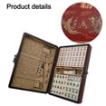 thumbnail image 3 of Portable Chinese Mahjong Set with 2pcs Dice Wooden Carrying Case for Travel Game without handle, 3 of 10