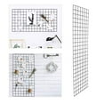 Bonnlo 6' x 2' Wire Grid Panel for Retail Display Gridwall, Thicker 5mm