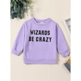 thumbnail image 3 of Musuos Toddler Boy Girl Halloween Sweatshirt 0-3 Years Lette Print Long Sleeve Round Neck Pullover Loose Tops, 3 of 10
