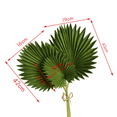 thumbnail image 2 of 6 Pcs Artificial Palm Leaves Bunch Green Plastic Plants Simulation Leaves Flower Arrangement, 2 of 7
