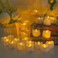 thumbnail image 4 of Debonair Tea Lights Candles with Timer, 24 Packs Flickering Flameless LED Tealights Battery Operated Electric Votive Candles for Christmas Decorations Fall Indoor Home Decor, 4 of 8