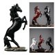 thumbnail image 3 of Estatuil de caballos de resina curvada escultura de escritorio casa Oficina Bar estante ornamentos estantería colecciones modernas Colco Escultura de estatuilla con forma de caballo, 3 of 8