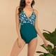thumbnail image 2 of Gibobby Traje de Baño Sexy Bikini Traje de baño corto para mujer con espalda recortada y diseño de encaje para un ajuste favorecedor y moderno(Verde,CH), 2 of 5