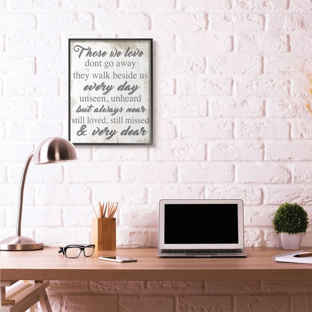 Those We Love Inspirational Family Home Word Design XXL Framed Giclee Texturized Art by Daphne Polselli