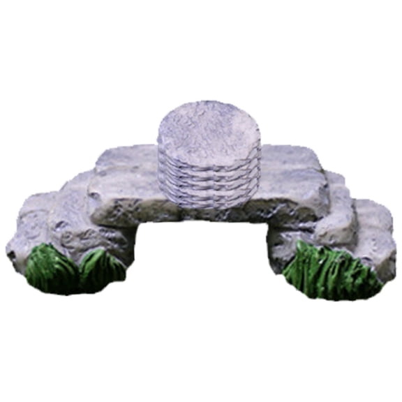 AURARMLET 1 Set Stepping Stone Decor Grey Resin Garden Enhancement Outdoor Space