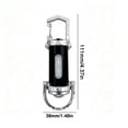 thumbnail image 3 of Linnome Mini Keychain Multi Functional Light Outdoor Portable Hook Pocket Lighting Floodlight Flashlight 1200 Lumens Black, 3 of 9