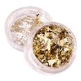 thumbnail image 5 of dianhelloya 1 Box Nail Art Sequins Decoration Golden/Silver Color Irregular Tin Foil Flake DIY Manicure UV Gel Polish 3D Glitter Nail Decoration Accessories for Salon & Home Nail Art A, 5 of 8