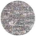 thumbnail image 2 of SAFAVIEH Amelia Jimmy Dot-Print Area Rug, Charcoal/Gold, 6'7" x 6'7" Round, 2 of 11