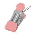 thumbnail image 1 of Meitianfacai Dipped Plastic Pants Clip Seamless Drying Stainless Steel Pants Rack Windproof Small Clip Fixed Clothes Clip Household Strong Metal Clothes Drying, Pink, 1 of 1