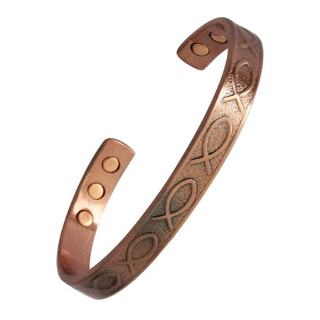 Proexl Fish Pure Solid Copper Magnetic Bracelet For Proexl Fish Pure Solid Copper Magnetic Bracelet For Arthritis Relief 6 3 4 Inch