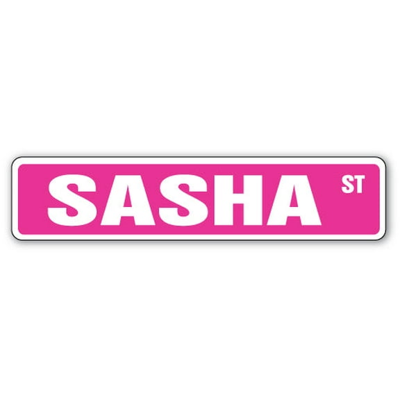SASHA Street Sign Childrens Name Room Sign | Indoor/Outdoor |  30" Wide