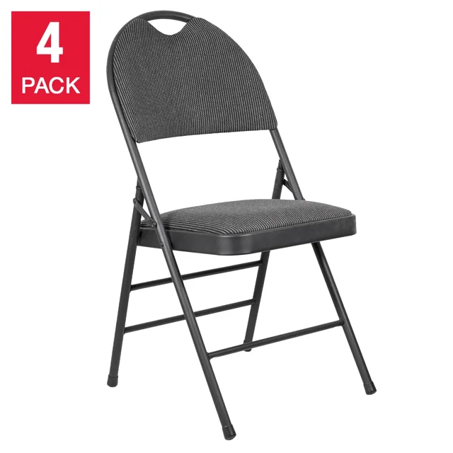 Star Elite Commercial High-Back Folding Chairs, 4-Pack – Durable & Comfortable Seating for Events