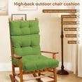 thumbnail image 3 of High Back Chair Cushions Set of 2, Waterproof All-Weather Patio Cushion for Adirondack Rocking Dining Chair Indoor Outdoor, Green,2PCS, 3 of 7