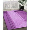 thumbnail image 3 of Ahgly Company Machine Washable Indoor Rectangle Transitional Violet Purple Area Rugs, 2' x 4', 3 of 7