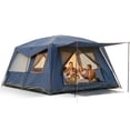 thumbnail image 6 of HOTEEL 10 Person Camping Tent Family Tents, Instant Cabin Tents, Family Cabin Multi Room Pop up Tents Car Camping for Parties, Music Festival Tent, Big, Easy up, Included Storage Pockets, Dark Blue, 6 of 13