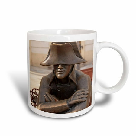 3dRose Slovakia, Bratislava, Bronze Napoleon statue - EU42 CMI0070 - Cindy Miller Hopkins, Ceramic Mug, 11-ounce