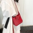 thumbnail image 4 of Bolso Mano Mini Hobo para Mujer Con Lazo Piel Sintética Color Sólido Viajes, 4 of 9