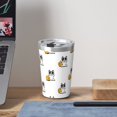 thumbnail image 6 of PAYOHTO Happy French Bulldog & Basketball Insulated Stainless Steel Tumbler 12 oz Thermos Come with Straw Kids Leak-Proof Travel Mug Cup, 6 of 7