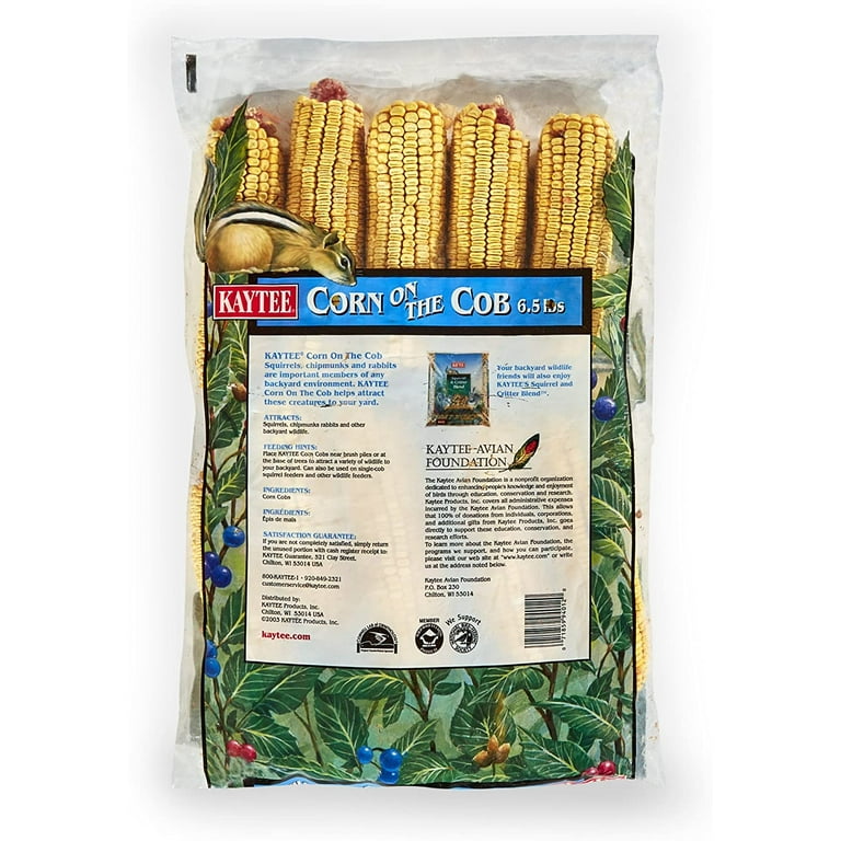 Kaytee Corn On The Cob, Squirrel And Critter Feed, Bag Can Rabbits