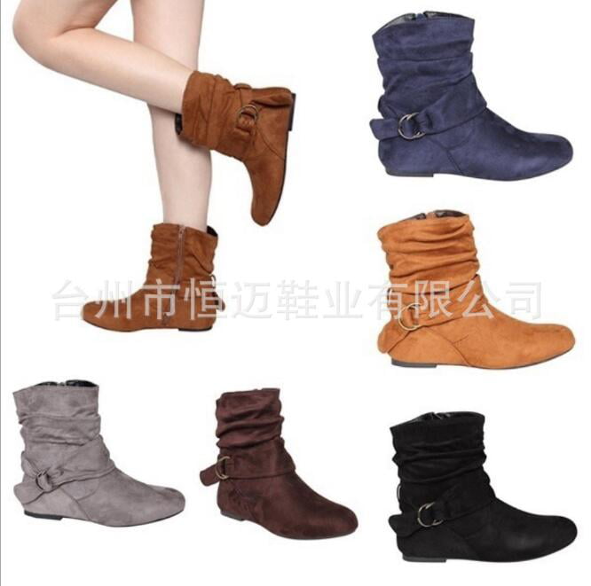flat low ankle boots
