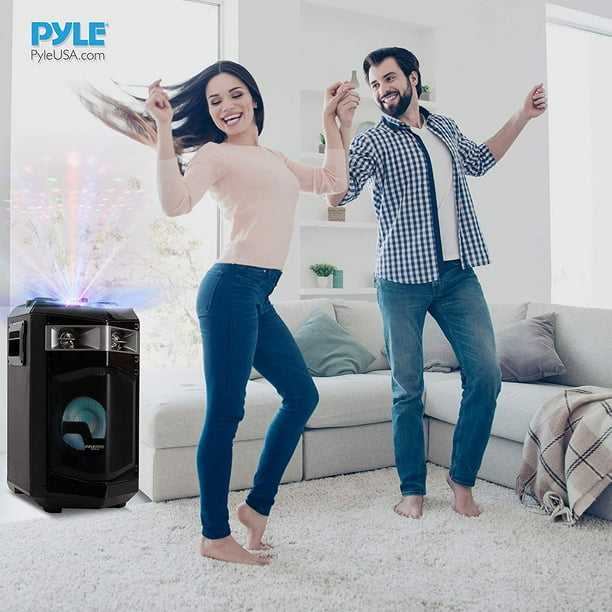 Pyle PWMKRDJ84BT Bluetooth Portable Stereo Karaoke Speaker and Microphone System Walmart