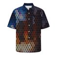 thumbnail image 4 of Mefallenssiah Chemise Vintage pour Hommes Impression Non Positionnée Décontractée avec Boutons et Poches en Lin, 4 of 5