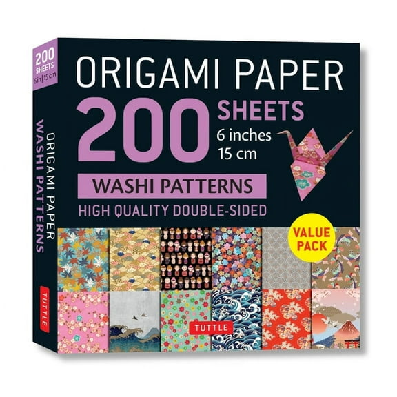 Origami Paper 200 Sheets Washi Patterns 6 (15 CM): Tuttle Origami Paper: Double Sided Origami Sheets Printed with 12 Different Designs (Instructions for 6 Projects Included) (Other)