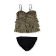 thumbnail image 1 of Tankini de 2 piezas para mujer con puntos de nivel INC, marrón, 16 I-N-C Tankini, 1 of 2