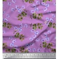 thumbnail image 1 of Soimoi Cotton Jersey Fabric Leaves & Wild Flower Floral Print Fabric by the Yard 58 Inch Wide, 1 of 1