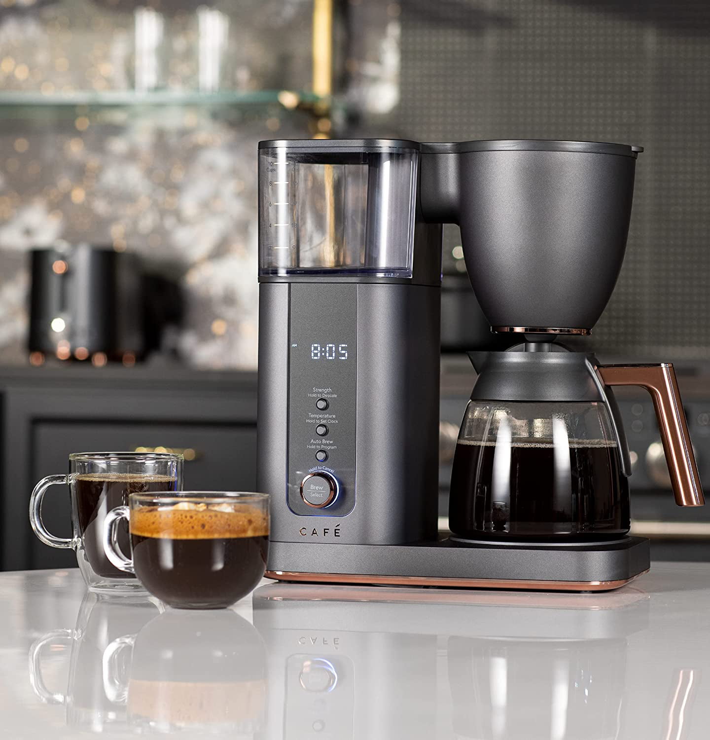 Café Specialty Drip Coffee Maker | 10-Cup Glass Carafe | WiFi Enabled  Voice-to-Brew Technology | Smart Home Kitchen Essentials | SCA Certified