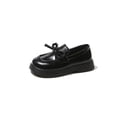 thumbnail image 6 of hopeusnice Kids Patent Leather Mary Shoes Hook Loop Closed Toe Shiny Durable Party School Dress Footwear Black 31, 6 of 9