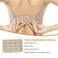 thumbnail image 4 of ziyahi Extension Strap Bra Extenders Buckle 4 Hook Breathable Practical Accessories Adjustable Replacement 3 Rows Underwear deep flesh, 4 of 5