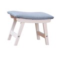 thumbnail image 4 of Reposapiés de madera Strade Fareast Limited taburete otomano azul 38,5 cm x 24,5 cm x 29 cm, 4 of 8
