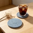 thumbnail image 2 of CoreLiving Round Braided Placemats, 8 Pack Farmhouse Style Cotton Rope Table Mats, Heat Resistant Decorative Dining Table Accessories for Kitchen Decor, 2 of 8