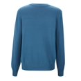 thumbnail image 7 of Cardigan Sweaters for Women Long Sleeve Round Neck Knitted Button Up Womens Sweater Open Front Blue Sweaters Womens Fall Clothes, 7 of 7