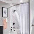 thumbnail image 2 of Moen Genta 1-Handle Matte Black Tub and Shower Faucet, 2 of 5
