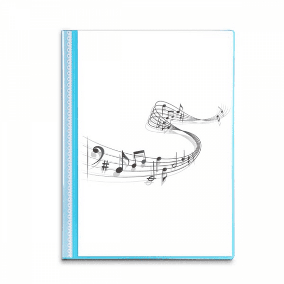Song Music Score Melodious Classical Book Sheet Protectors Portfolio Binder Folder