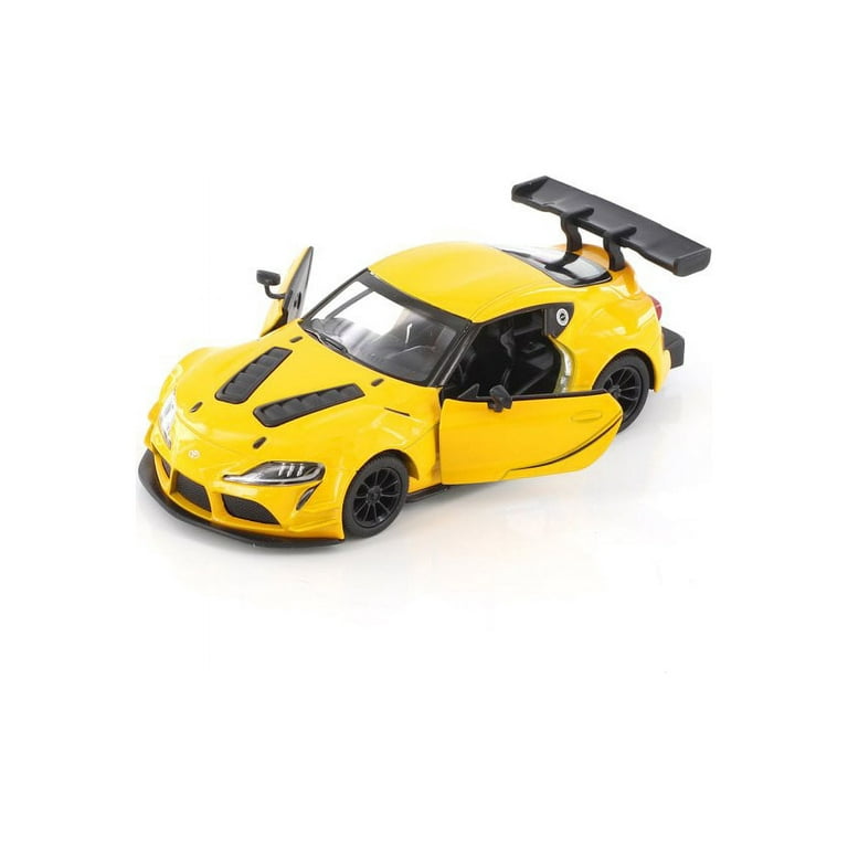Toyota GR Supra Racing Concept , Yellow - Kinsmart 5421D - 1/36