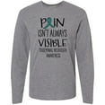 thumbnail image 3 of Inktastic Trigeminal Neuralgia Awareness Pain Isn't Always Visible Long Sleeve T-Shirt, 3 of 5