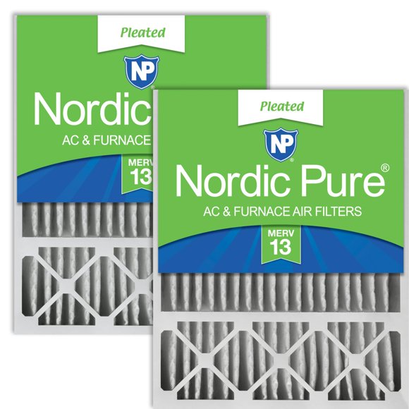 Nordic Pure 20x25x5 (19_7/8 x 24_7/8 x 4_3/8) Honeywell/Lennox Replacement MERV 13 Air Filters 2 Pack