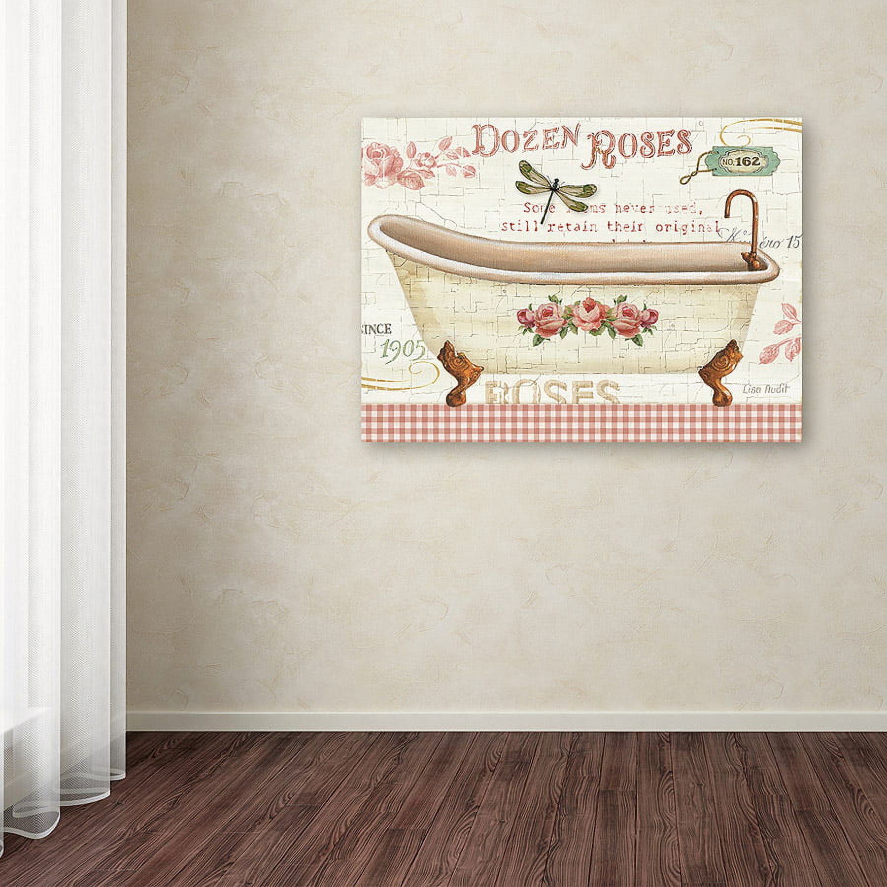 Trademark Fine Art "Rose Garden IV no Border" Canvas Art by Lisa Audit