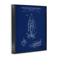 Stupell Industries Space Vehicle Blueprint Transportation Painting